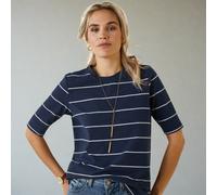 Ariat UK6 (XS)Ladies Windsor Short Sleeve T-Shirt - Navy