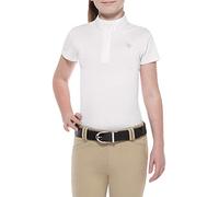 ARIAT Girls Aptos Show Shirt White - Easy Stretch Childrens Size - XL