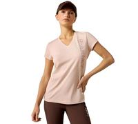 ARIAT Vertical Logo Womens Short Sleeve T-Shirt - Sepia Rose