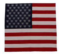 ARIAT Western Cotton Bandana, Red/White/Blue, One size