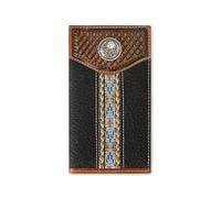 ARIAT Western Wallet Mens Rodeo Southwest Woven Brown Rowdy A35540282, Brown Rowdy, One Size