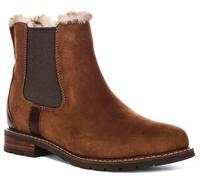 Ariat Wexford Sherpa Warm Lined Chelsea Womens Boot In Brown UK 3 - 8