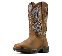 ARIAT womens Anthem Proud Venttek Square Toe Western Boot, Aged Tan, 9.5 Wide