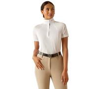 Ariat Women's Aptos Vent 2.0 Short Sleeve Show Shirt - Womens Horse Riding Shirts - White - Size: UK16 (L)