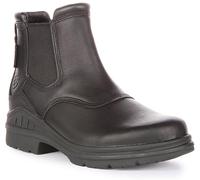 ARIAT Women's Barnyard Twin Gore H20 in Black A Leather Waterproof Boot with Technical Footbed, Black, 4