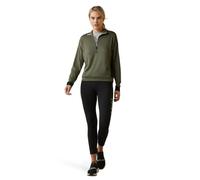 ARIAT Women's Breathe 1/2 Zip Sweatshirt Sweater, Beetle, Medium