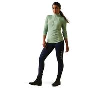 ARIAT Women's Breathe 1/4 Zip Baselayer Shirt, Black, M