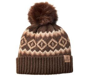 Ariat Womens Bristol Beanie In Chocolate Brown
