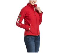 ARIAT Women's Classic Team Mexico Softshell Water Resistant Jacket, Red, Small