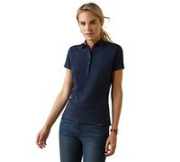 ARIAT Women's Cloverdale Polo Shirt, Navy, XS