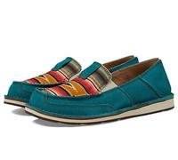 ARIAT Women's Cruiser Boat Shoe, Teal Suede/Turq Serape, 6 UK