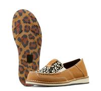 ARIAT Women's P27753_w_Foo Loafer, Cream Cheetah Hair on/Dark Tan Suede, 7.5 UK