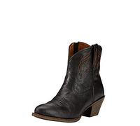 Ariat Darlin Western Full-Grain Leather Short Cowboy Boot Black Womens UK 3 - 8
