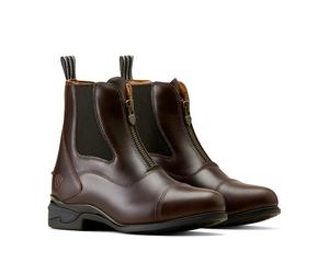Ariat Women's Devon Zip Paddock Boots - Adults Unisex Horse Riding Boots - Brown - Size: Adults 4