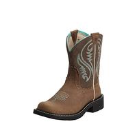 ARIAT Women's Fatbaby Ii Western Boot, Black Deertan/Black, 7 UK
