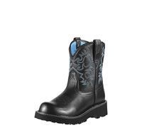 ARIAT Women's Fatbaby Western Boot, Black Deertan, 5 UK