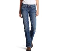 ARIAT Women's Flame Resistant Mid Rise Bootcut Jean - Blue - 27 Regular