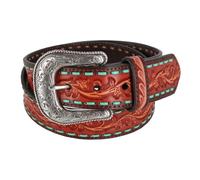 Ariat Women's Floral Embossed Lace Western Belt