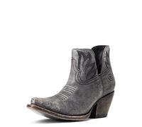ARIAT Women's Hazel Western Boot, Naturally Distressed Black/Silver Metallic, 3.5 UK