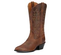 ARIAT Women's Heritage R Toe Western Boot, Distressed Brown, 6 UK