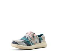 Ariat Womens Hilo Tan/White Hair Casual Shoe, Smoky Turquoise Flannel, 6.5 UK