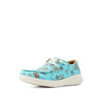 ARIAT Women's Hilo Western Aloha Loafer, Turquoise Paniolo Print, 5.5 UK