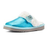 ARIAT Women's Indoor & Outdoor Rubber Bottom Jackie Square Toe Slippers-Exotic Colors, Metalic Turquoise, 5.5 UK