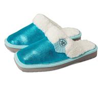 ARIAT Women's Indoor/Outdoor Warm Comfortable Jackie Square Toe Exotic Slippers with Suede Leather Uppers