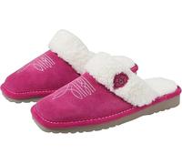 ARIAT Women's Jackie Square Toe Warm Soft Genuine Suede Leather Indoor Outdoor Slippers with Plush Collar, Very Berry Pink, 4.5 UK
