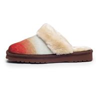 ARIAT Women's Jackie Square Toe Warm Soft Genuine Suede Leather Indoor Outdoor Slippers with Plush Collar, Sunset, 8.5 UK