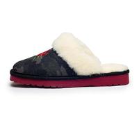 ARIAT Women's Jackie Square Toe Warm Soft Genuine Suede Leather Indoor Outdoor Slippers with Plush Collar, Camo Rose, 7.5 UK