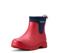 ARIAT Kelmarsh Womens Shortie Rubber Wellington Boot - Team Red 6 UK