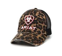 ARIAT Women's Leopard Distressed Pony Flo Cap, Leopard