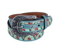 Ariat Women's Longhorn Floral Print Western Belt