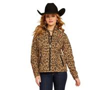 Ariat Women's New Team Softshell Jacket, Lila Leopard, Small