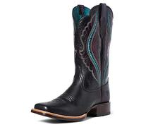 Ariat Women's Primetime Western Boot, True Black, 6 Wide