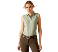 Ariat Women's Prix 2.0 Sleeveless Polo - Green - Size: X UK 8-10 (S)
