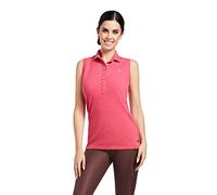 ARIAT Womens Prix 2.0 Sleeveless Polo Shirt - Party Punch XL