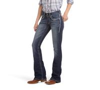 ARIAT Women's R.e.a.l. Mid Rise Bootcut Jean, Ocean, 34W / 33L