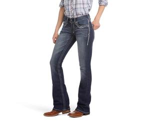 ARIAT Women's R.e.a.l. Mid Rise DOTD Rebar M4 Slim Fit Durastretch Straight Leg Work Jeans for Men, Rainstorm, 29W / 33L