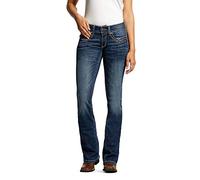 ARIAT Women's R.E.A.L Mid Rise Entwined Boot Cut Jeans