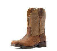 Ariat Rambler In Square Toe Cowboy Leather Boots Tan Brown Size UK 3 - 8