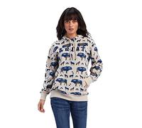 ARIAT Women's REAL Allover Print Hoodie, Old West Serape Print, Buffalo Border Print, XXL