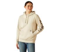 ARIAT Women's Rebar Graphic Hoodie, Moonbeam, Large