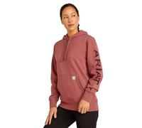 ARIAT Women's Rebar Graphic Hoodie, Roan Rouge/Catawba Grape, Medium