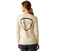 ARIAT Womens Rein Seal Long Sleeve T-Shirt - Natural