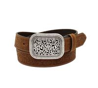 ARIAT Western Belt Womens Floral Embossed S Medium Brown A10006944, Medium Brown, S