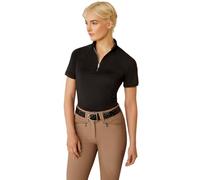 Ariat Womens Soquel Coral Paradise 1/4 Zip Base Layer Shirt, Black, L