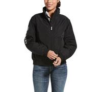 ARIAT Womens Stable Coat Jacket Black - Lightweight Waterproof Sprayproof - Lightweight quilted internal lining - Fitted Hem Size - M