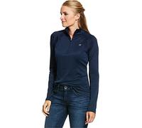 ARIAT Womens Sunstopper 2.0 1/4 Zip Base Layer Layers for Sailing & Skiing - Top - Navy - Lightweight Breathable Size - S